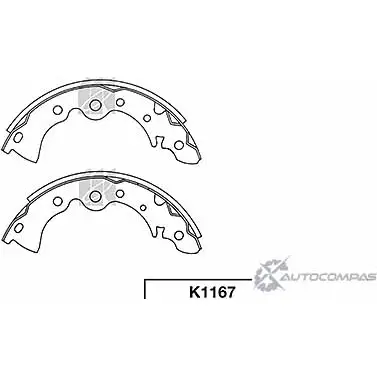 Тормозные колодки, комплект KASHIYAMA ZGTXIMD 'K1167 U0GJ PP 1420576684 изображение 0