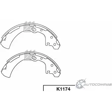 Тормозные колодки, комплект KASHIYAMA J6Q4VX4 PXRG S5D 'K1174 1420576688 изображение 0