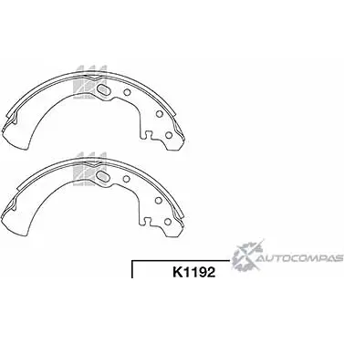 Тормозные колодки, комплект KASHIYAMA 153LPN K1192 1420592096 5S5D E