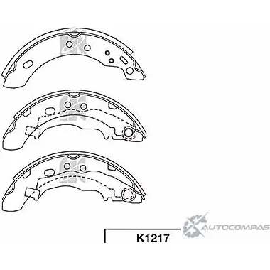 Тормозные колодки, комплект KASHIYAMA FI4TY M3 K1217 6RMUUJ 1420592105 изображение 0