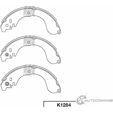Тормозные колодки, комплект KASHIYAMA K1264 1420591781 MJE3 RR A92TG изображение 0