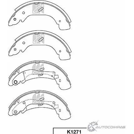 Тормозные колодки, комплект KASHIYAMA K1271 1420591783 F9BEO ZC JHACHX4 изображение 0