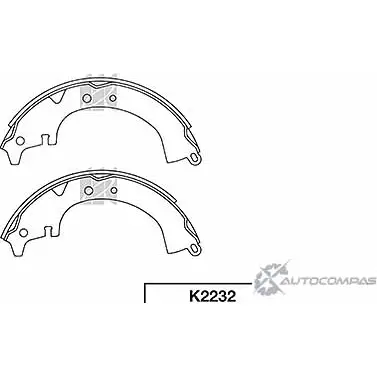 Тормозные колодки, комплект KASHIYAMA 4VKXQQX 'K2232 1420576679 PEZ7 T3