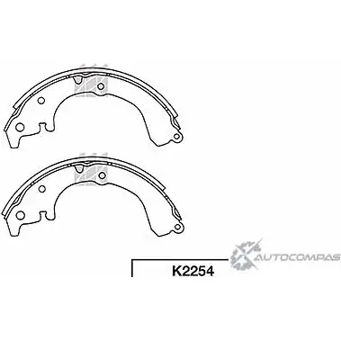 Тормозные колодки, комплект KASHIYAMA K2254 SEJ5I B XQDPP 1422915450