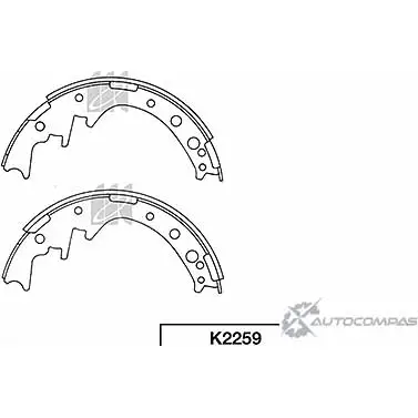 Тормозные колодки, комплект KASHIYAMA ZOAW B1D 1420591793 PDE6P K2259 изображение 0