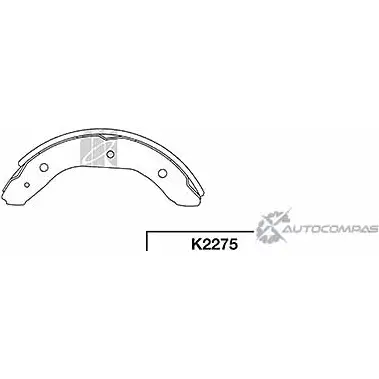 Тормозные колодки, комплект KASHIYAMA 1420591795 LV8XK2Z 5 YZMU K2275