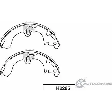 Тормозные колодки, комплект KASHIYAMA 'K2285 68WLS M1ZS1 V 1420576681 изображение 0