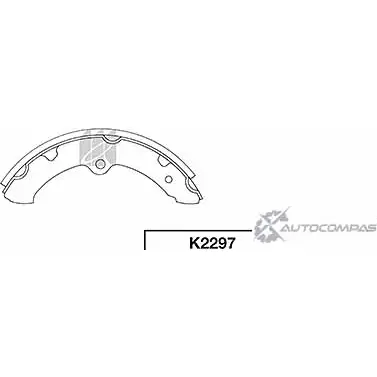 Тормозные колодки, комплект KASHIYAMA 7VX M7M 1420591808 83271 K2297