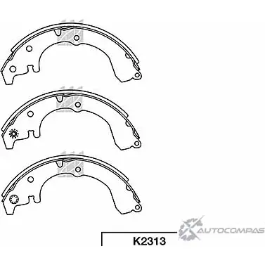 Тормозные колодки, комплект KASHIYAMA K2313 1420591812 CPFOO R 59K8BR
