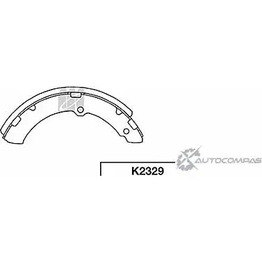 Тормозные колодки, комплект KASHIYAMA 1420591816 2CWR49E K2329 BC IFV6N изображение 0