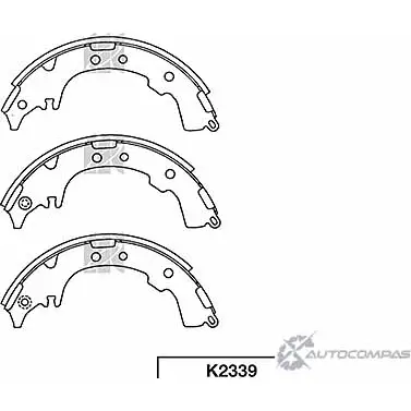 Тормозные колодки, комплект KASHIYAMA K2339 CASL5I3 1420591819 W9MK Q2C изображение 0