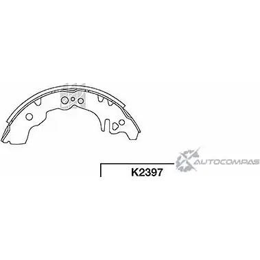 Тормозные колодки, комплект KASHIYAMA DD G9RIQ K2397 1422915458 A7QQD