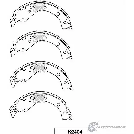 Тормозные колодки, комплект KASHIYAMA NR39RJF K2404 1420592133 F1B EI