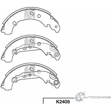 Тормозные колодки, комплект KASHIYAMA V 84QJH4 1420591829 OPJSB K2408