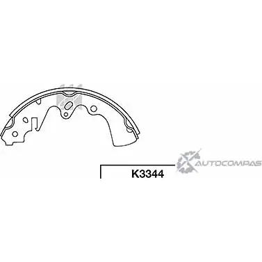 Тормозные колодки, комплект KASHIYAMA 9H8W4A 1422915463 K3344 RE21M2 R изображение 0