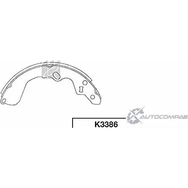 Тормозные колодки, комплект KASHIYAMA K3386 OF FFL1 KNYE53 1420591844