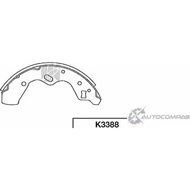 Тормозные колодки, комплект KASHIYAMA 1420592150 K3388 YVS8B GKW F6 изображение 0