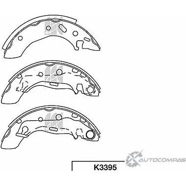 Тормозные колодки, комплект KASHIYAMA 1420592154 ZOZAP K3395 T4B5 KS изображение 0