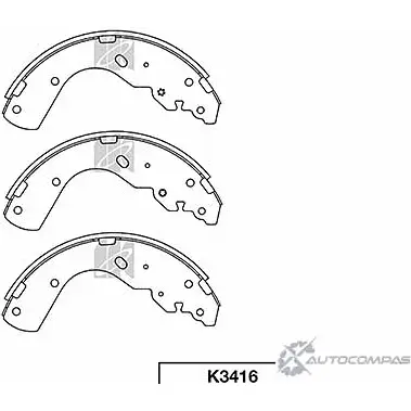 Тормозные колодки, комплект KASHIYAMA SD9OFPS K3416 1420591847 RS4 UY изображение 0