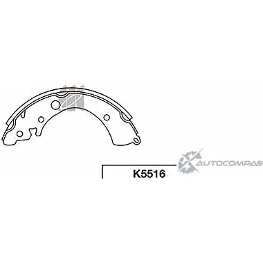 Тормозные колодки, комплект KASHIYAMA Q NNKK 'K5516 1420576683 DQ1OO изображение 0