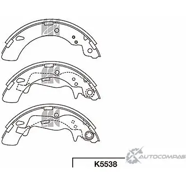 Тормозные колодки, комплект KASHIYAMA UFDM0L7 LMZ9 OZ K5538 1420591866 изображение 0