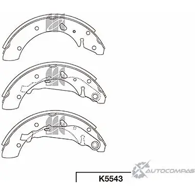 Тормозные колодки, комплект KASHIYAMA X VJ99C K5543 KIRDK 1420591867