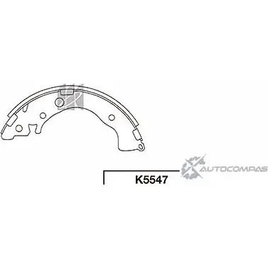 Тормозные колодки, комплект KASHIYAMA 1420591868 IIX70C T K5547 87KDR8L