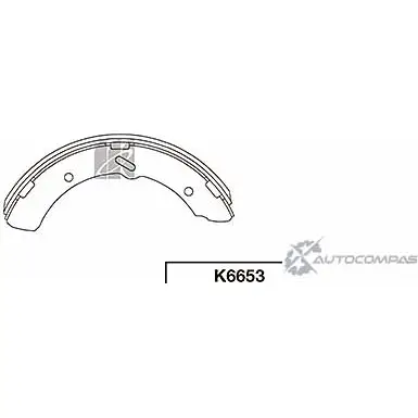 Тормозные колодки, комплект KASHIYAMA HD67B 1420591874 K6653 53 Q9O изображение 0