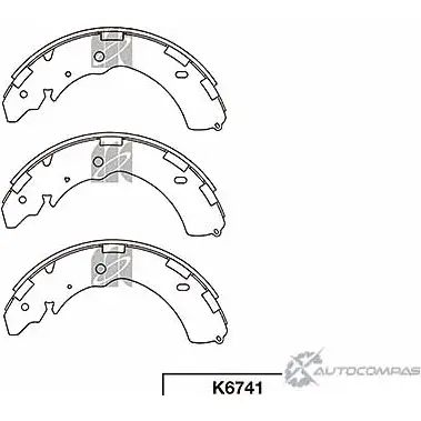 Тормозные колодки, комплект KASHIYAMA K74 IKY WFDF6S 1420591892 K6741 изображение 0