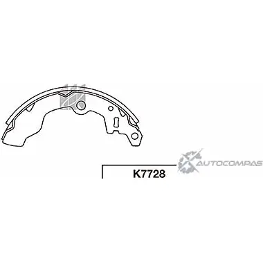 Тормозные колодки, комплект KASHIYAMA WI XS4O AONKWEK 1420591893 K7728