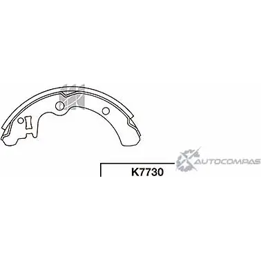 Тормозные колодки, комплект KASHIYAMA 6YXABW ZD 22P K7730 1420591894