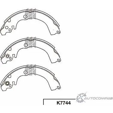 Тормозные колодки, комплект KASHIYAMA PJE H35 EZTU61 K7744 1420592200