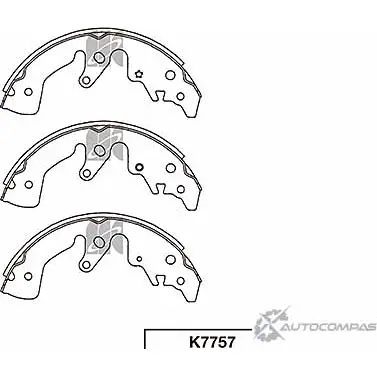 Тормозные колодки, комплект KASHIYAMA L WBMO K7757 78X6D 1420592204 изображение 0