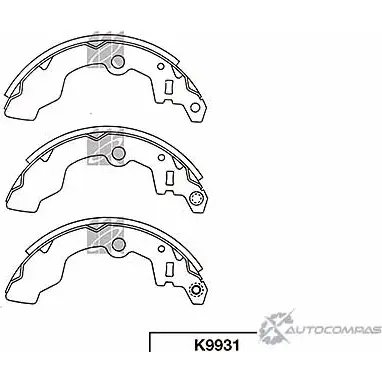 Тормозные колодки, комплект KASHIYAMA K9931 1420591897 AVP5SBO R IXRF изображение 0