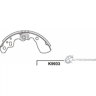 Тормозные колодки, комплект KASHIYAMA F5SGH K9933 G 07K97 1420591898