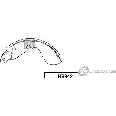 Тормозные колодки, комплект KASHIYAMA VCMZJDG Y1 GY2 K9942 1420591900