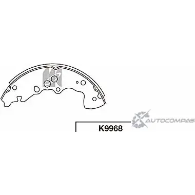 Тормозные колодки, комплект KASHIYAMA UGVTHU RI 744V9 K9968 1420592215