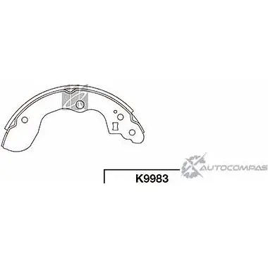 Тормозные колодки, комплект KASHIYAMA 1420591908 QPWY D QLQMK2L K9983 изображение 0