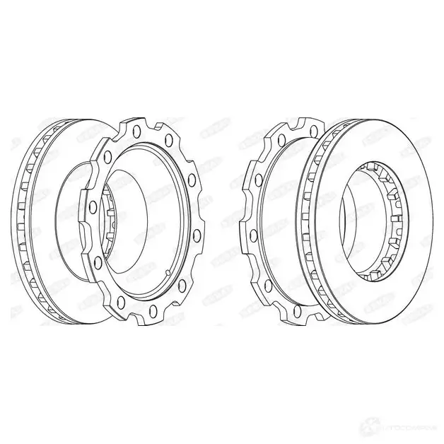 Тормозной диск BERAL BCR210A 4044197305728 4X 5HC75 2163144 изображение 0