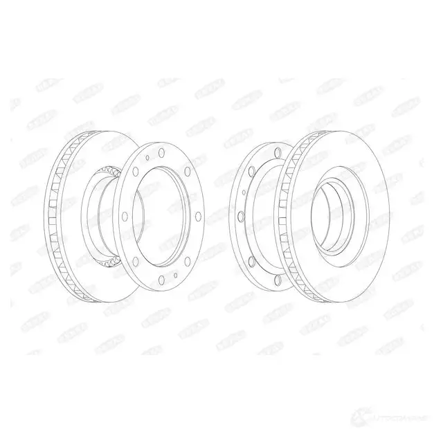 Тормозной диск BERAL BCR111A FAV 5Z5T 4044197304967 2163064