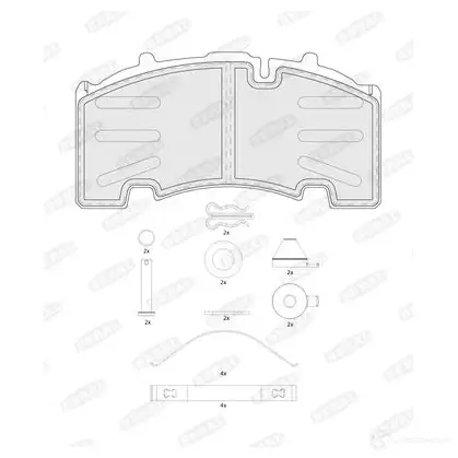 Тормозные колодки дисковые, комплект BERAL BCV29264TK FIR 7XK8 1437133522 изображение 0