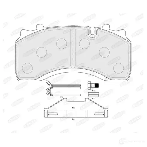 Тормозные колодки дисковые, комплект BERAL BCV29142TK MPGF U 1437133949 изображение 0