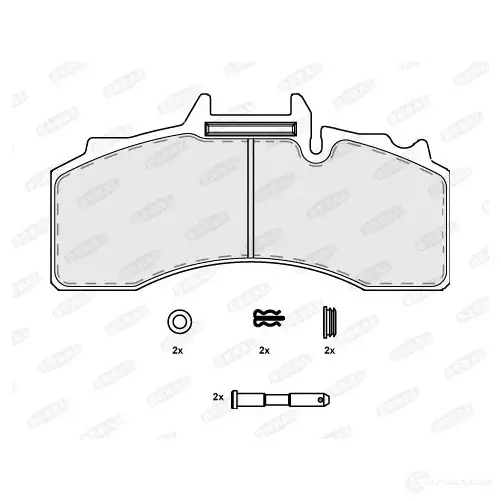 Тормозные колодки дисковые, комплект BERAL TGCH3 66 BCV29227TK 1437133845 изображение 0