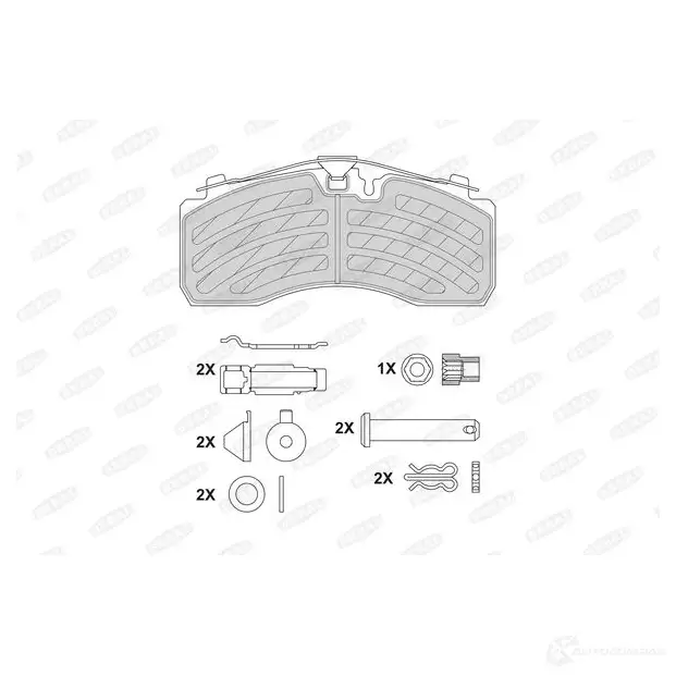 Тормозные колодки дисковые, комплект BERAL 1437133803 P VP3AE BCV29287TK изображение 0