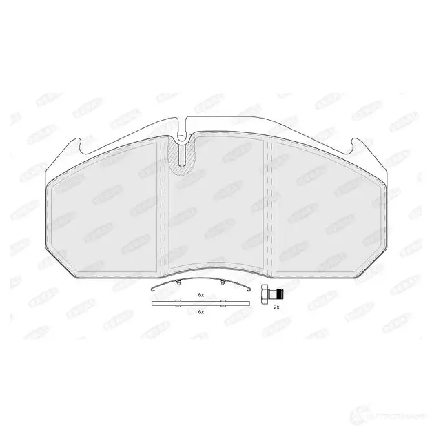 Тормозные колодки дисковые, комплект BERAL 1437133987 BCV29083TK 5BJH 4EP