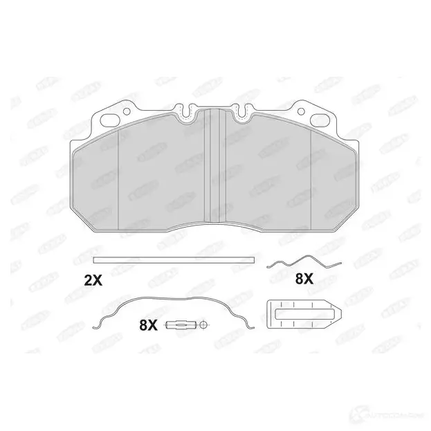 Тормозные колодки дисковые, комплект BERAL BCV29090BK 1437133646 YWPI J3 изображение 0