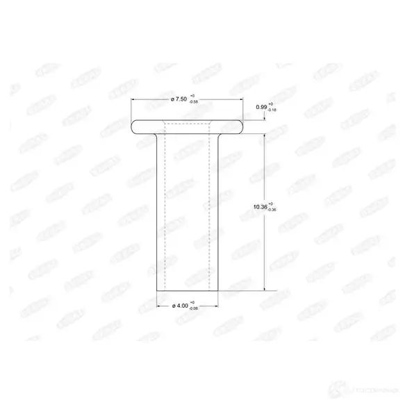 Заклепка тормозных колодок BERAL 93021 2163029 RXBIEU 4x 10