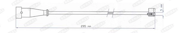 Датчик износа тормозных колодок BERAL C 85MWCN FAI115 1441005743 - Изображение 1