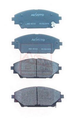 Тормозные колодки дисковые, комплект ASVA 80C OI AKD-05103 1269699737 изображение 0