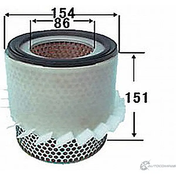 Воздушный фильтр JS ASAKASHI 4580270601245 A142J 3336279 EH9B OP изображение 0